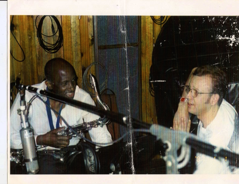 Rob Mullins and Wilton Felder in the studio in
                  Hollywood 1993
